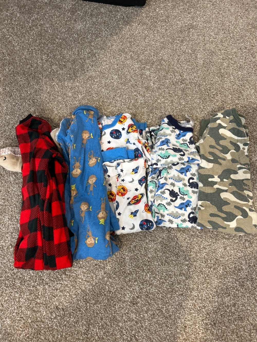 Pajama bundle of 5 sets size 24 months